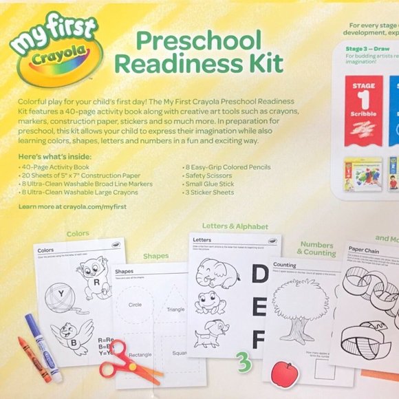 My First Crayola Stage 3 Preschool Readiness Kit - Picture 3 of 4